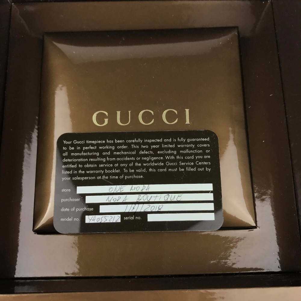 NWT Authentic Gucci Silver Stainless Steel Watch - Picture 8 of 8